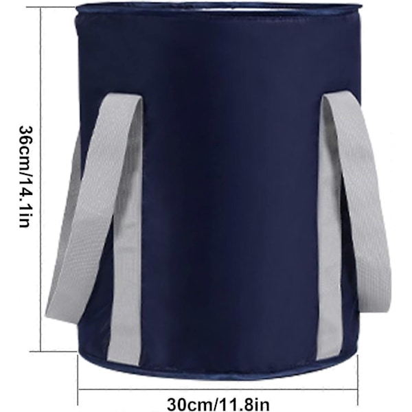 Foldbart Bassin, 30 * 36cm Bærbart Rejsefodbad Bærbart Fodblødningsbassin Fod Spa Fodblødnings Pedicure Bassin Udendørs Camping (W)