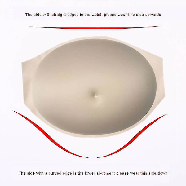 Simuleret gravid mave Tummy Bump skuespiller Cosplay rekvisitter åndbar scene performance