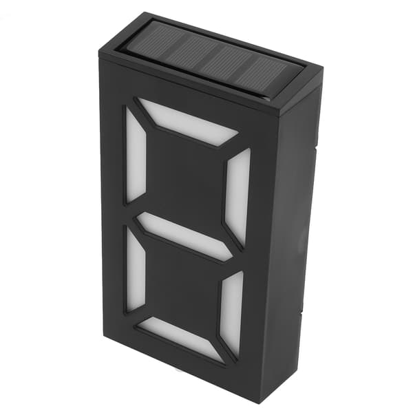 Solcelledrevet husnummerskilt 10cm x 15cm med avansert panel