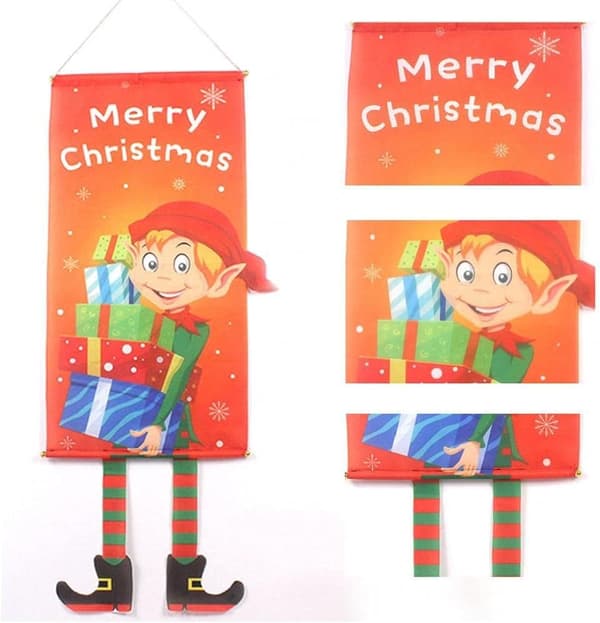 God Jul Veranda Hengende Banner 12 Stykker Dekor