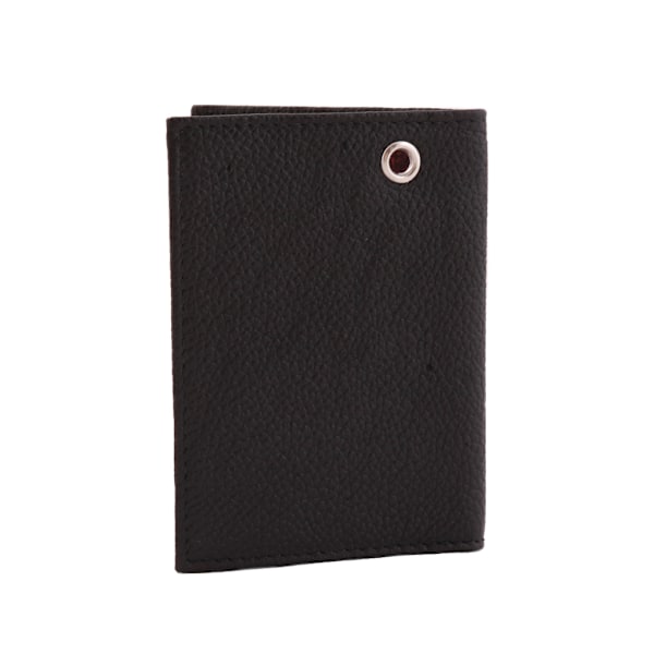 Læder kortholder Sort Black one size