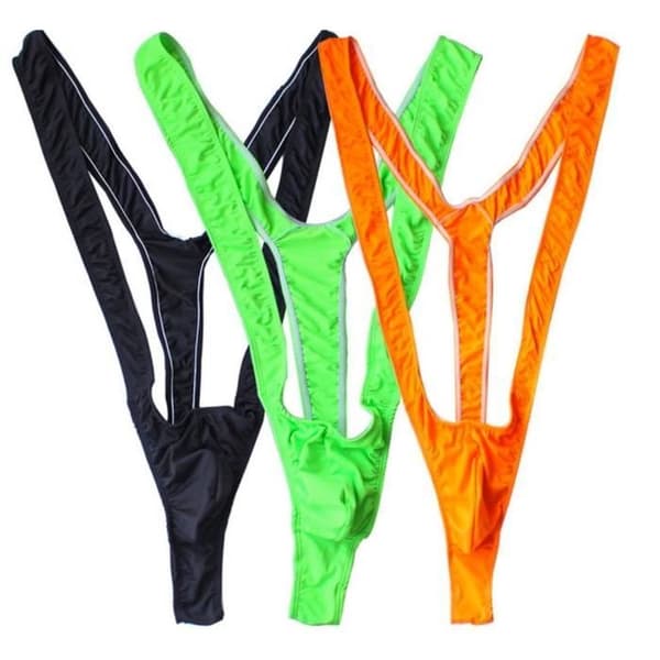 Sort Borat Mankini Badedragt String Badedragt (Fww) Noir