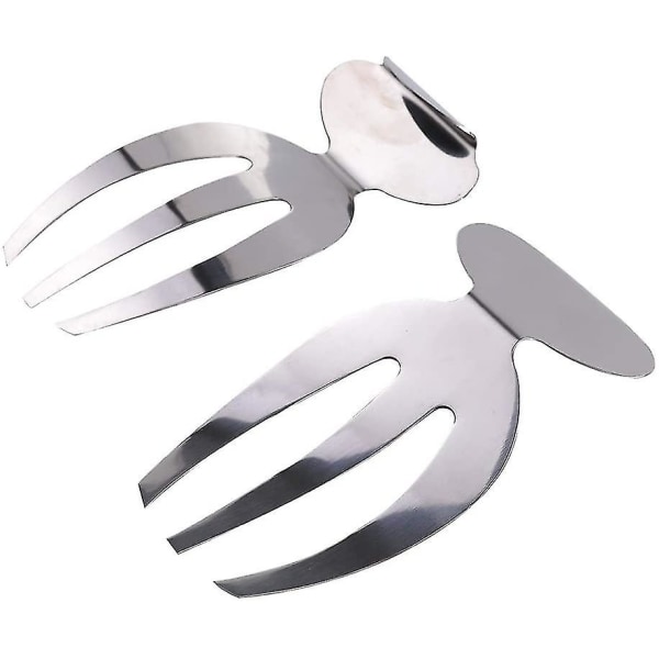 2 salladshänder i rostfritt stål Salladsservrar Kitchen Helper Pasta Servers [FW]