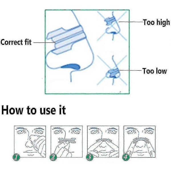 Förpackning med 100 Nässtrips, Bättre Andning Näsplåster Mot Snarkning, Snarkstoppare_jk (W)
