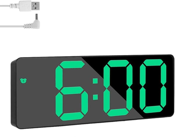LED Digitalt Nattbordklokke