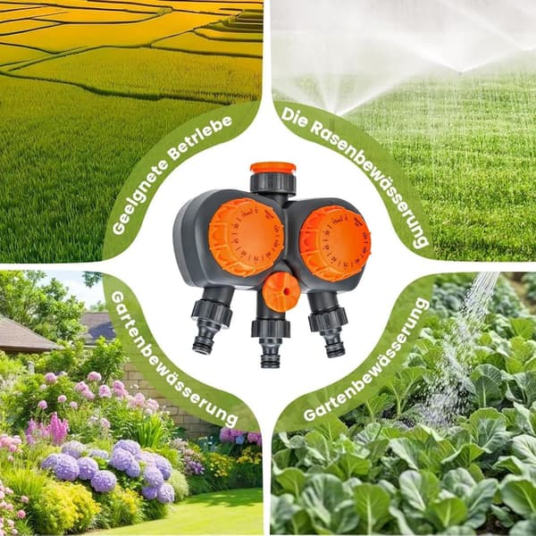 Trädgårdsbevattningssystem | Smart bevattningstimer, automatisk sprinkler | För hem, gård, gräsmatta, park (W)