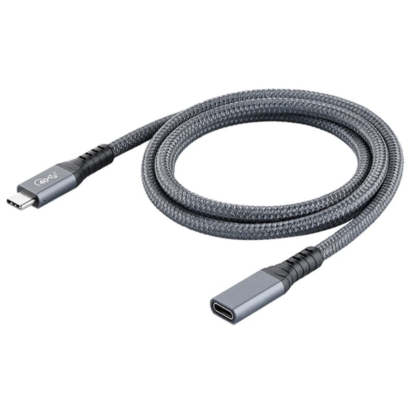 Forlengelseskabel 40 Gbps Full Funksjon PD100W Rask Lading 8K 60Hz USB4.0 Type-C Hann til Hunn Lyd og Video Data Kabel Datatilbehør fw 50cm