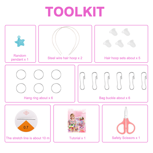 Perlesett og gaveideer for jenter i alderen 6 år