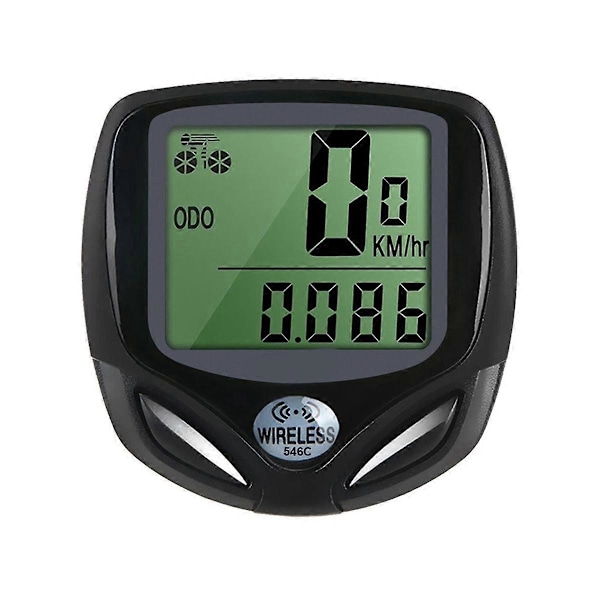 Trådløs vandtæt cykelcomputer med magnetsensor, digitalt speedometer, multifunktionel cykelcomputer (W)