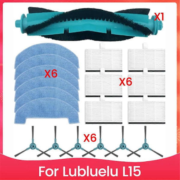 Til L15 Støvsugere Hoved Sidebørste Hepa Filter Moppeklud Reservedele (W)