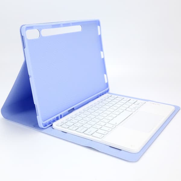 Samsung Galaxy Tab S7 FE 5G 12.4 Lila Bluetooth-tangentbordsfodral