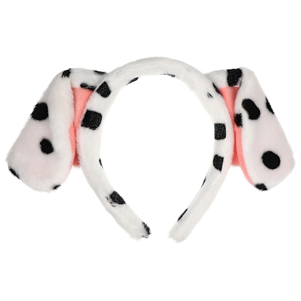 Cartoon Dog Ears Headband Dalmatian Ears Hairhoop Halloween Christmas Cosplay Headdress Prop