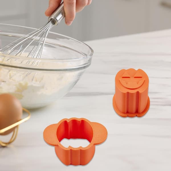 Non-stick Halloween kakeform (8×5.3×3.2 cm), DIY-verktøy, gresskar-kjeksform (W)