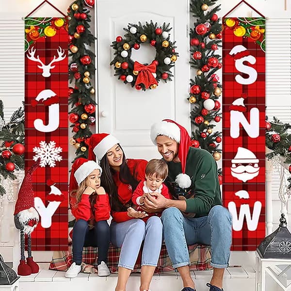 God Jul F Banner Fest Verandaskilt