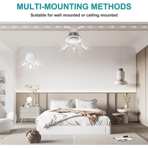 Justerbart ventilationsgaller 75mm Rund Plast med Skivventil