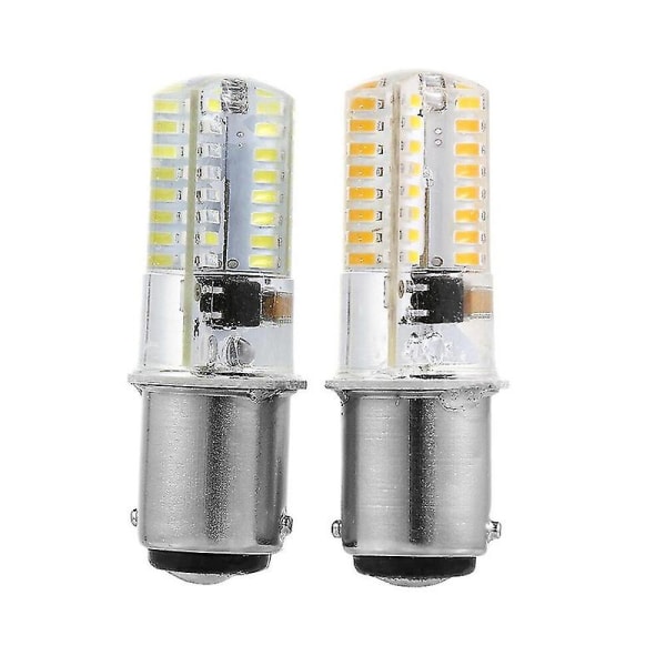 Ba15d Dubbelkontakt Glödlampa Led-lampor SMD2835 220V 51LEDs Super Bright För Symaskin Singer Pfaff [JKW] fw white