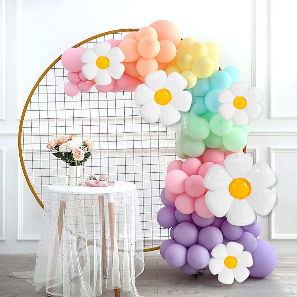 141 st pastell ballongbåge kit Macaron Dasiy ballonggirlang kit (W)