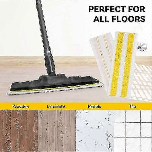 Dampmoppe-klude til udskiftning til Karcher EasyFix SC2-SC4 - Mikrofiber, vaskbar
