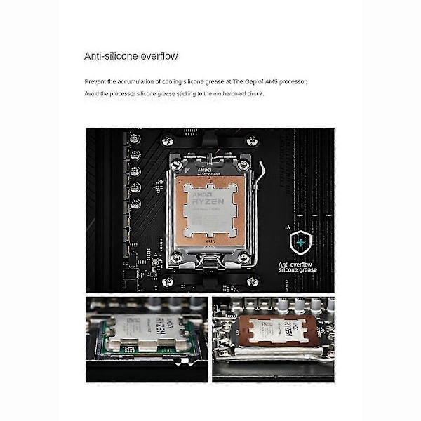 Guard AM5 CPU-kylare Armor lämplig för 7950X 7900X 7700X 7600X Chips Kylfläns Skydd (W)
