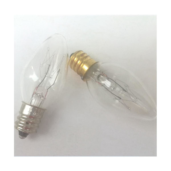 20 stk 7 Watt C7 E12 Nattelys Pære og Saltlampe Erstatningspærer, Klar Glass Glødelampe [FW] As Shown