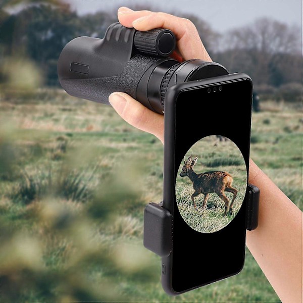 Teleskop Telefon Adapter, Universal Mobiltelefon Holder Kompatibel med Kikkerter, Monokulære, Mikroskoper, Observationskikkerter, Teleskoper, Smartphone Holder (W)