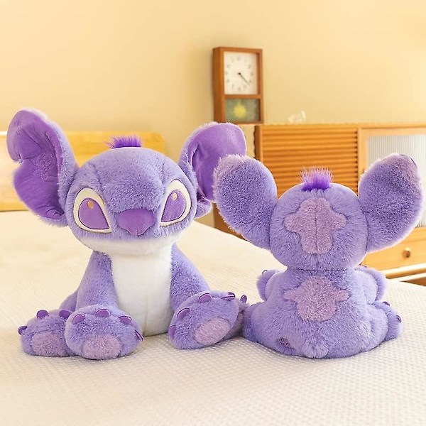 14\" Jumbo Lila Stltch Plysch - Violet Liten Monster Fylld Djur - 100% Polyester Anime Plushies Kudde