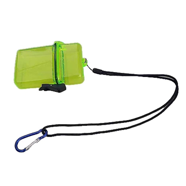 Vandtæt Tør Boks Container Clip til Dykning Snorkel Kajak Gul (W)
