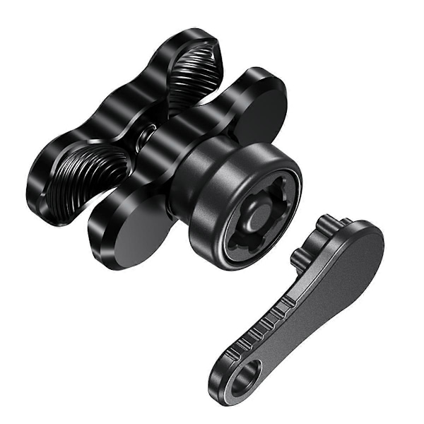 6CM Tyverisikring Aluminium Legering Dobbelt Socket Arm Kompatibel med Monteringskuglekomponent Cykel Motorcykel (W)