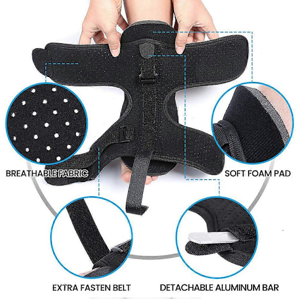 Justerbar Plantar Fasciitt Nattskinne Fot Drop Ortopedisk Støtte Nattstøtter for Plantar Fasciitt (W)