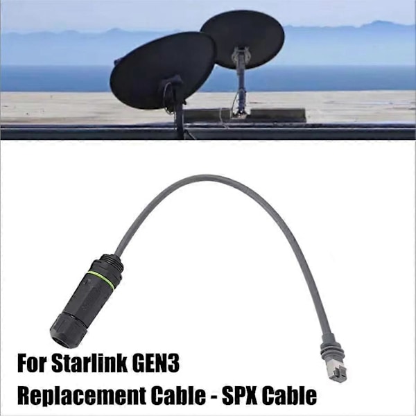 For Gen3 Kabel RJ45 Kobling Erstatningskabel Høyhastighets Dataoverføring Slitesterk Plugg (W)