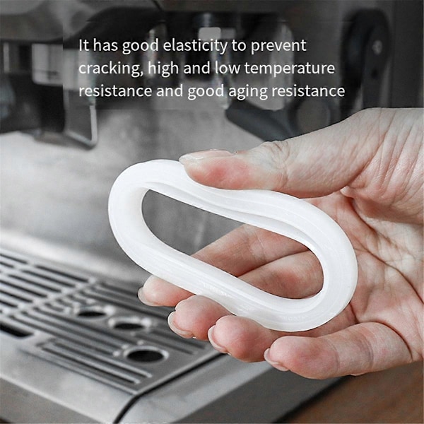 Duschskärm & Silikon Ångring 54mm Kompatibel för Sage Espressomaskiner (W)