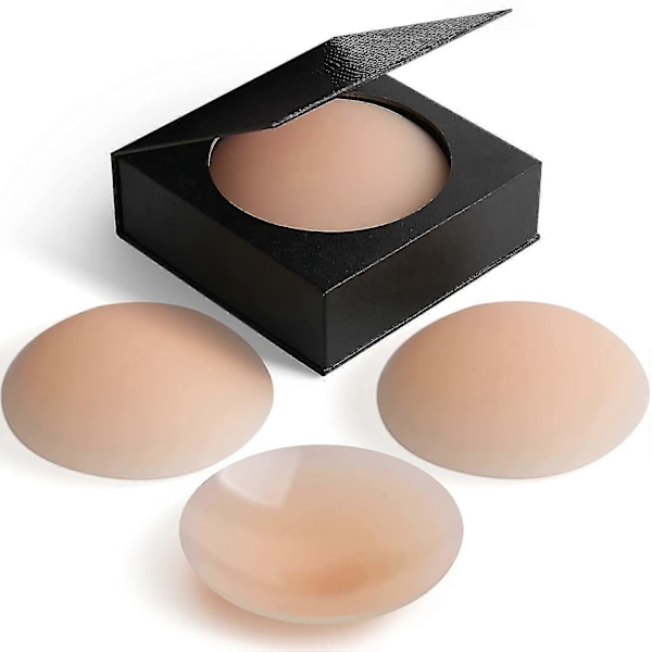 Nippies Nipple Cover - Klæbende Silikone Nipple Pasties - Genanvendelige Pasty Nipple Covers til Kvinder med Rejseæske (W)