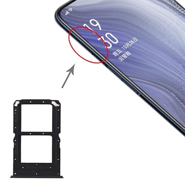 For Oppo Reno Z SIM-kortbrett + SIM-kortbrett (W)
