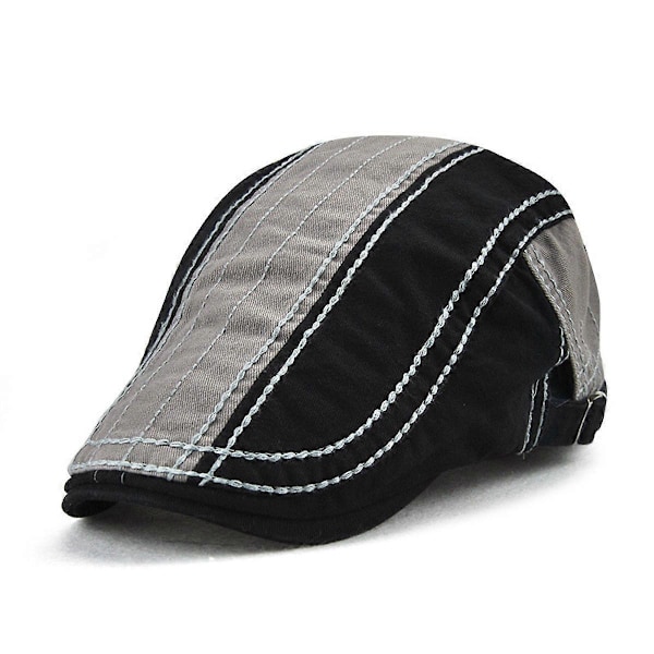 Vår Sommer Herre Flat Cap, Duckbill Hatt, Jakt Cap Tweed Cap (W)