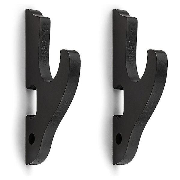 2 Stycken Självhäftande Handtag Självhäftande Dörr- och Fönsterhandtag Snäpphandtag Självhäftande Aluminiumhandtag Möbelhandtag (svart) (W)