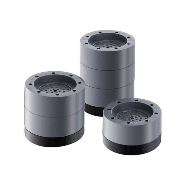 Tvättmaskinsfötter med 8,5 cm höjning, vibrationsdämpande och tyst drift, 4-pack