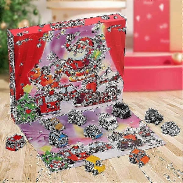Inertial bil-demolerings-adventskalender för julnedräkning