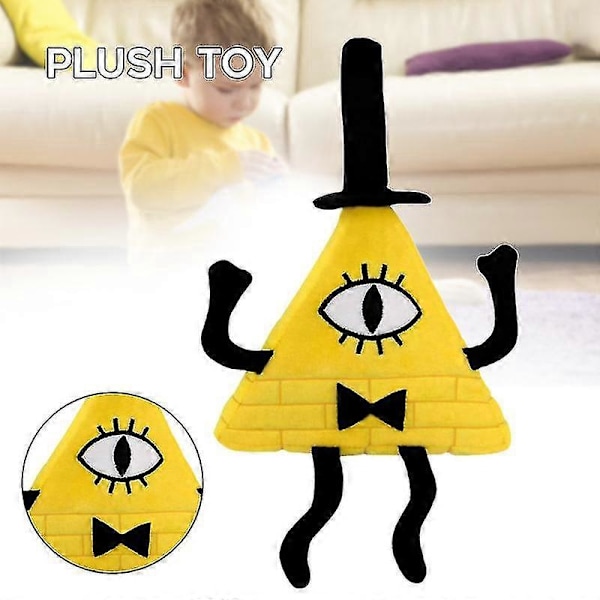 Bill Cipher söt kramkudde plysch stoppad animationsfigur stoppad kudde(FWW)