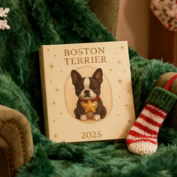 Akryl nøglering med terrier design, 24-dages nedtælling - Sød 2D dekorativ genstand (W)