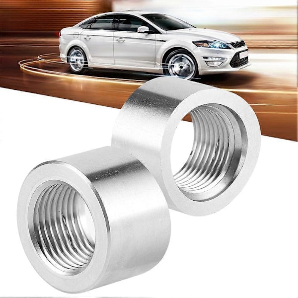 2 Stk. Ilt Sensor Propper Rustfrit Stål SS304 M18 x 1.5 Hun Gevind med Rille O2 Ilt Sensor Tilbehør (W)