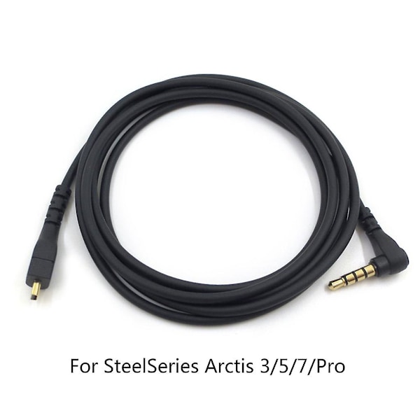 Ljudkabel för Arctis 3/5/7/Pro 1,5m Lång Gaming Headset Kabel för laptop (W)