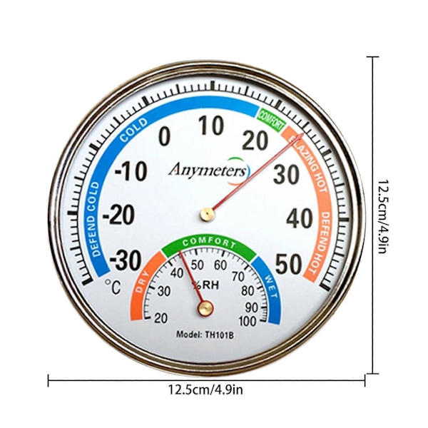 Indendørs Udendørs Termometer Hygrometer Intet Batteri Nødvendigt Udendørs Termometre (W)
