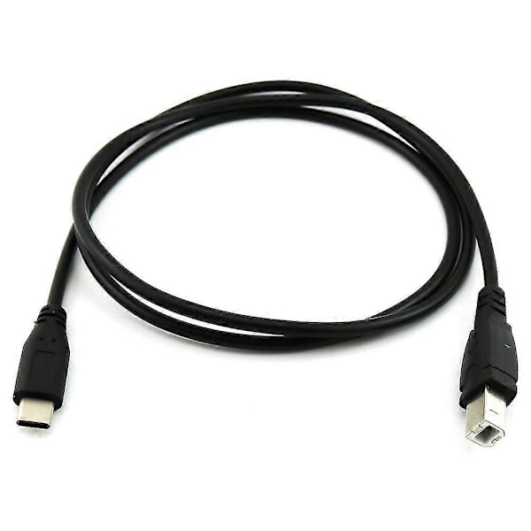 USB-C USB 3.1 Type C Uros - USB 2.0 B Type Uros Datakaapeli Johto Puhelin Tulostin (W)
