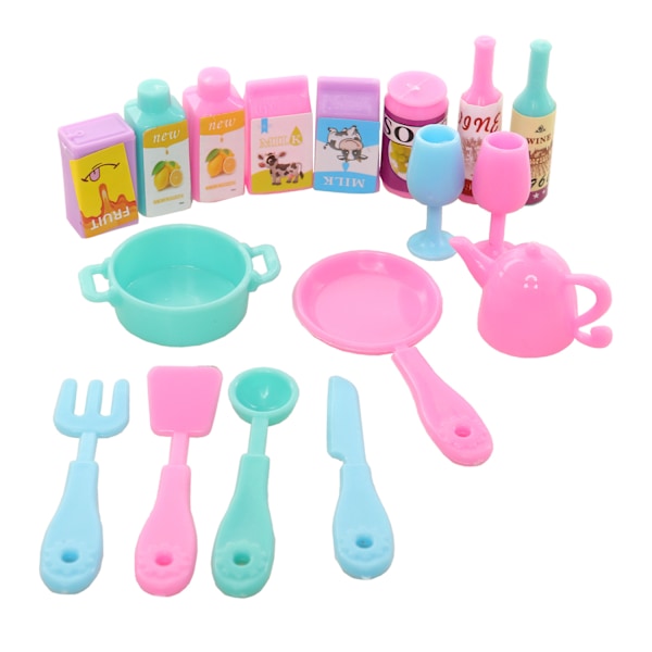 33-osainen keittiötarvikesetti nukkekotiin ja Barbielle, Mini Kitc# (W)