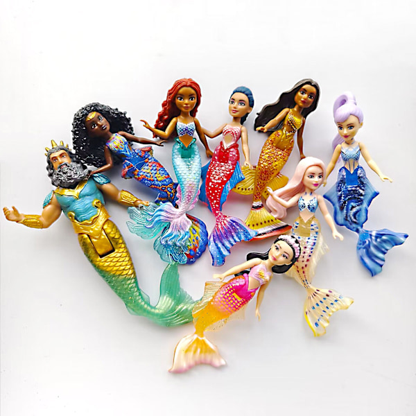 Uusi Mini-Merenneito Nuken 11-12cm Kaunis Ocean King Prinsessa Ihastuttava Tyttöjen Leikki