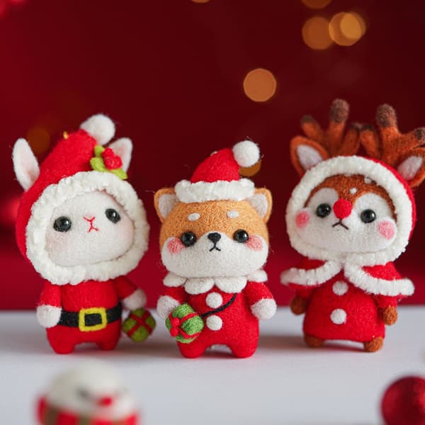 Nåltovningskit för jul-Shiba Inu