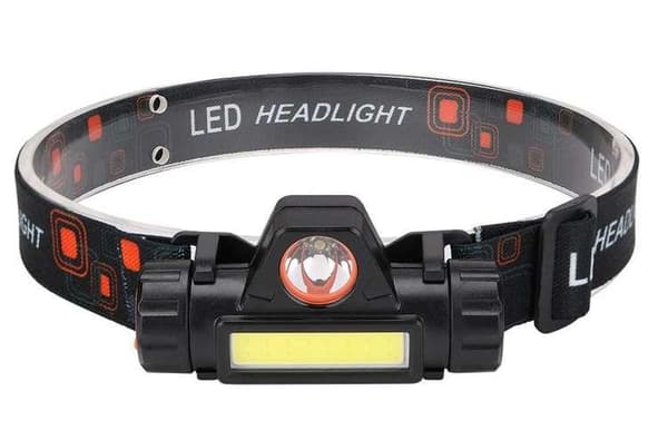 Genopladelig pandelampe med CREE og COB LED'er
