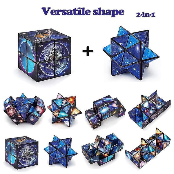 Star Sky Cube -taikuuskuutiosetti, Infinity Magic Cube -palapeli Fidget-lelut (Fww)