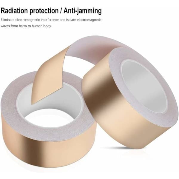 Kopparfolietejp 2-pack Elektrisk Reparation DIY 25m x 50mm Remmar