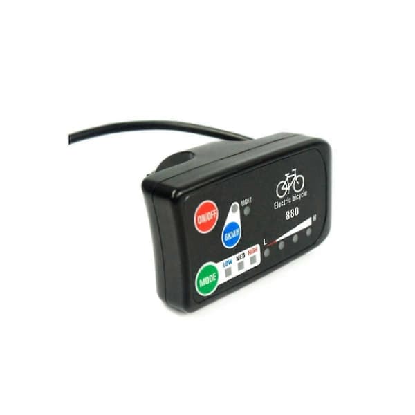 Elektrisk cykel display 36V 48V E-bike intelligent kontrolpanel LCD display LED880 vandtæt controller